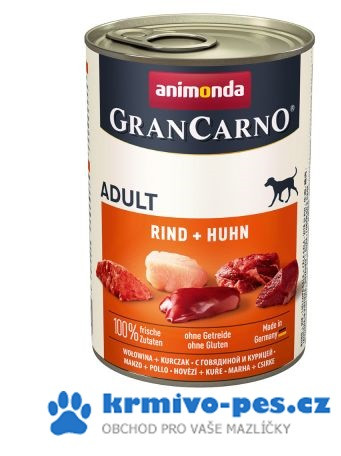 Animonda GRANCARNO konz. ADULT hovězí/kuřecí pes 400g