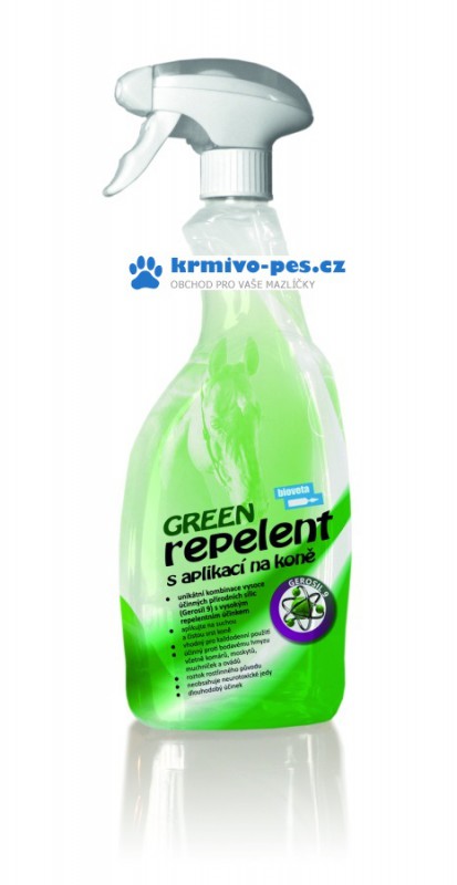 Bioveta Green repelent s aplikací na koně 750 ml