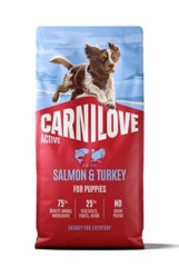 Carnilove Dog Active Dry Salmon&Turkey Puppies 12kg