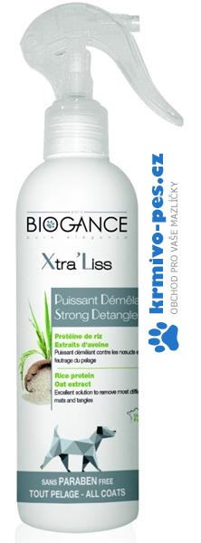 BIOGANCE Rozčesávač Xtra´Liss - na zplstnatělou srst 250ml