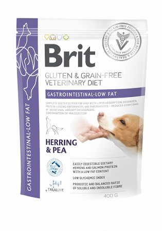 Brit Veterinary Diets Dog GF Gastrointestinal-Low fat 400g