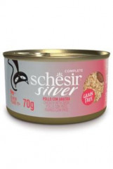 Schesir Cat konzerva Senior Wholefood kuře/kachna 70g