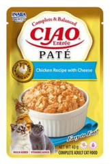 Inaba Ciao Entrée Paté kuře a sýr 40 g