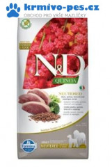 N&D Quinoa DOG Neutered Duck&Broccoli&Asparagus 12kg