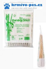 Tyčinky vatové BambooStick  L/XL pro čištění uší psů 50ks