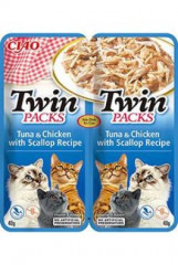 Churu Cat Twin Packs Tuna&Chicken & Scallop in Broth 80g