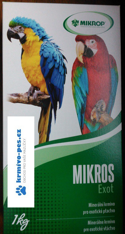 Mikrop Mikros VGE pro papoušky 1kg