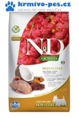 N&D Quinoa DOG Skin & Coat Quail & Coconut Mini 2,5kg