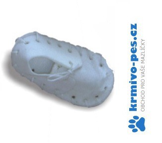 Bota bílá z bůvolí kůže 12,5cm
