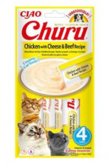 Churu Cat Chicken with Beef & Cheese Recipe 4x14g