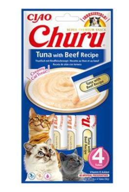 Churu Cat Tuna with Beef Recipe 4x14g