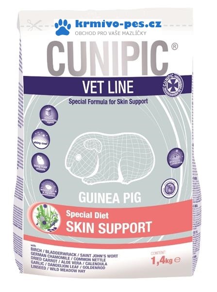 Cunipic VetLine Guinea Pig Skin support 1,4 kg