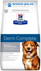 Hill's Prescription Diet Canine Derm Complete 12 kg + DOPRAVA ZDARMA