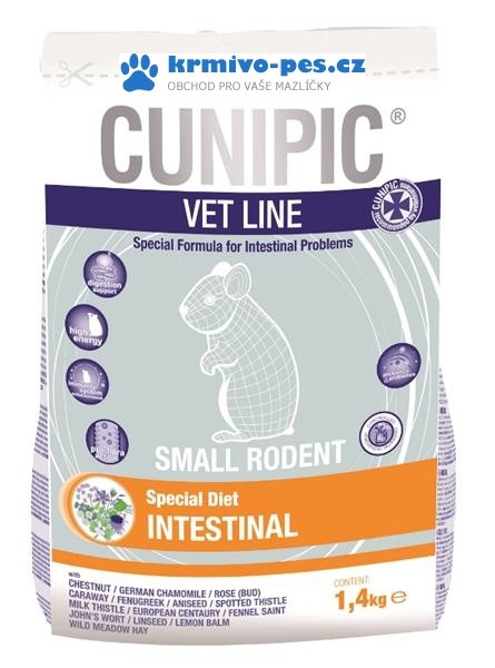 Cunipic VetLine Small rodents Intestinal 1,4 kg