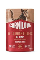Carnilove Cat Pouch Gravy Wild Boar+Chamomile 85g
