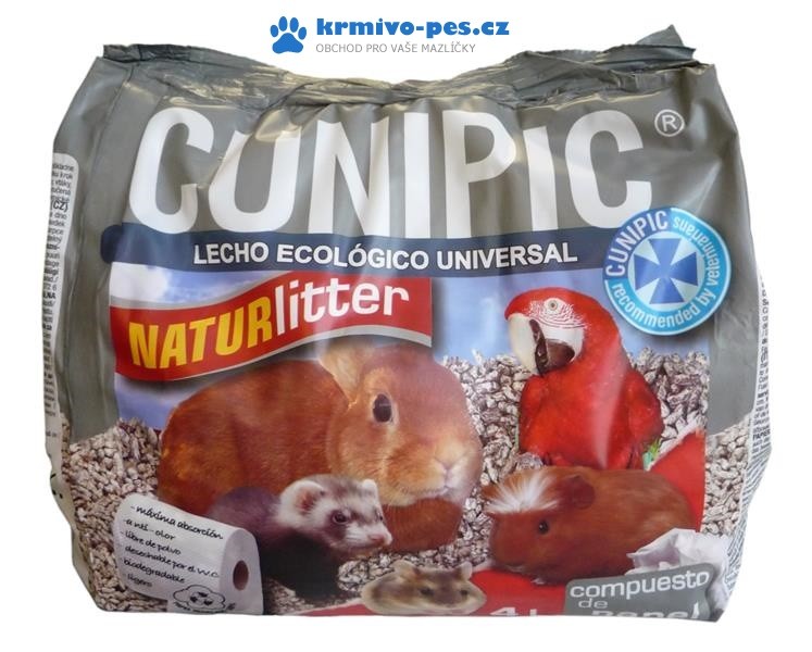 Podestýlka pro hlodavce Naturlitter paper Cunipic 4L