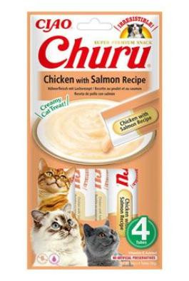 Churu Cat Chicken with Salmon Recipe 4x14g