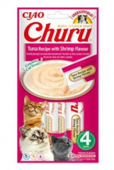 Churu Cat Tuna Recipe with Shrimp Flavor 4x14g